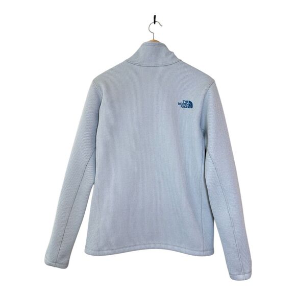 The North Face Sweater Jacket Mens Size Small Gray Fleece Full Zip Outdoor Knit - Picture 2 of 12